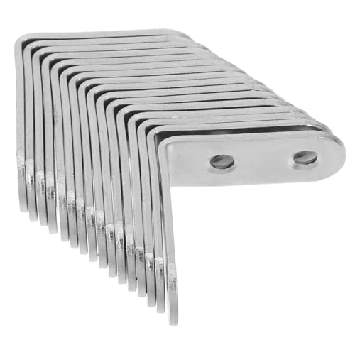 IMIKEYA 16 Stück Teiliges aus Kaltgewalztem Stahl Robuste Möbelreparaturwinkel für Holz Eckhalterungen zur Verstärkung von Tischen Stühlen und Schränken Vielseitig für Wohn Bürogebrauch IMIKEYA 16 Stück Teiliges aus Kaltgewalztem Stahl Robuste Möbelreparaturwinkel für Holz Eckhalterungen zur Verstärkung von Tischen Stühlen und Schränken Vielseitig für Wohn Bürogebrauch von IMIKEYA