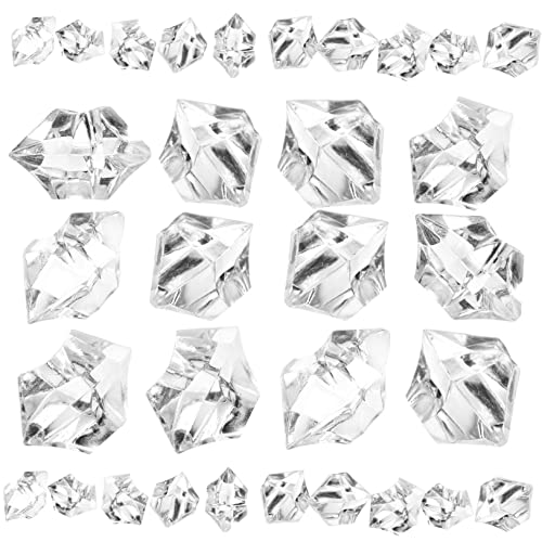 IMIKEYA 1Packung Kristall Eiswürfel Deko Künstliche Eiswürfel Für Hochzeiten Partys Fotografie Transparente Kristallsteine Vielseitige Vase Füllstoffe von IMIKEYA