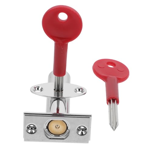 IMIKEYA 1Satz Einsteckschloss für Feuerwehrtüren Verstecktes Tubewell Mortise Lock mit Schlüssel Langlebig Installieren für Sicherheitsanwendungen Verschiedenen von IMIKEYA