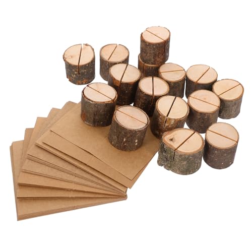 IMIKEYA 1Satz Tischkartenhalter Aus Holz Rustikale Tischnummernhalter Mit Papierkarten Für Hochzeiten Geburtstagsfeiern Und Partys Tischdekoration Für Unvergessliche Anlässe von IMIKEYA