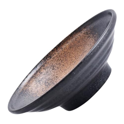 IMIKEYA 1Stk Keramikschale Soja große asiatische Schalen japanische Ramenschalen Schüsseln Salatschüssel Schüssel für Salat Nudelschüssel Obst Suppenschüssel flache Schale von IMIKEYA