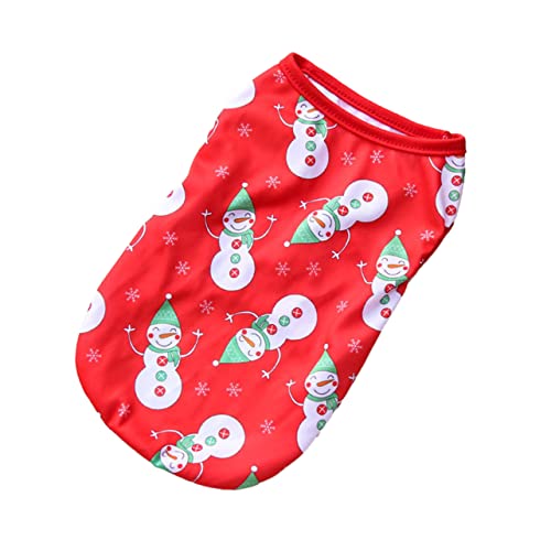 IMIKEYA 1Stück Weihnachtshundkleidung Für Polyester Weste Mit Weihnachtsmotiven Warm Und Langlebig Haustierbekleidung Für Festliche Anlässe Und Winterfeiern von IMIKEYA
