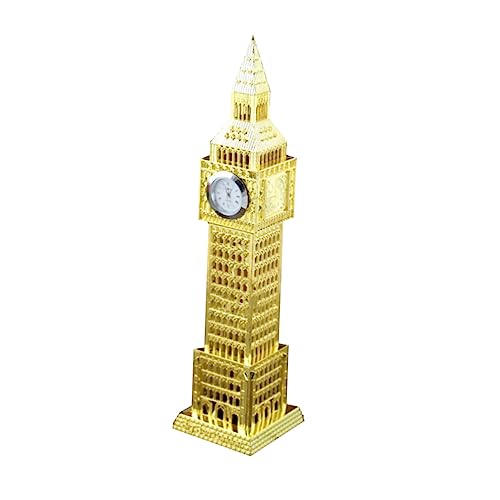 IMIKEYA 1 Stück Retro-Modell Der Britischen Londoner Turmuhr Aus Metall Ornament Für Heimdekoration Kunsthandwerk Miniaturen Zufälliger Stil von IMIKEYA
