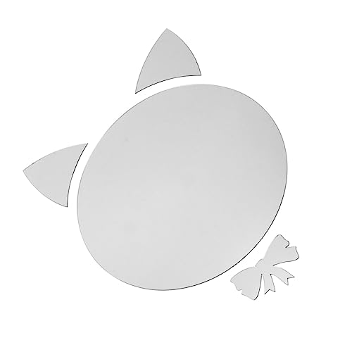 IMIKEYA 1stück Katzen Wandspiegel Aufkleber Dekorativer Acryl Wandsticker Für Kinderzimmer Selbstklebender Spiegel Multifunktionale Wanddekoration Für Wohnzimmer Badezimmer Kindergarten von IMIKEYA