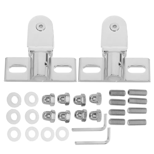 IMIKEYA 2 Satz Doppelte Pivot Hochleistungsschaniere für Glasduschen Robuste Badezimmer Hardware für Sanfte Betätigung für Rahmenlose Duschkabinen aus Langlebiger Legierung Perfekter Halt von IMIKEYA