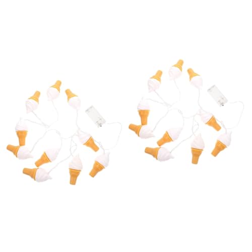 IMIKEYA 2sätze Lifelike Eiscreme Lichterkette Für Kreative Raumdekoration Warme Weiße Lampen Für Kinderzimmer Geburtstagspartys Und IMIKEYA 2sätze Lifelike Eiscreme Lichterkette Für Kreative Raumdekoration Warme Weiße Lampen Für Kinderzimmer Geburtstagspartys Und von IMIKEYA