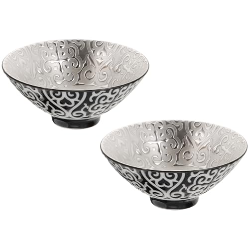 IMIKEYA 2 Stk Teetasse tee kocher teebecher Chinesische tee drink Gongfu-Teeschale japanische Suppentassen Vintage Wassergläser Kleine Silbertasse aus Keramik Kung-Fu Jianzhan groß Asien von IMIKEYA