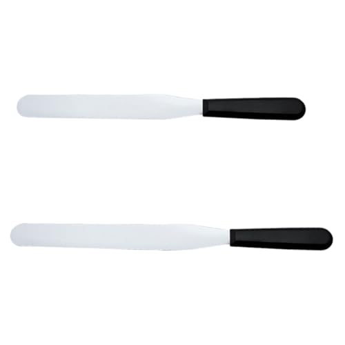 IMIKEYA 2 Stück Backzubehör Torten Spachtel mit Kunststoffgriff Flexible Glatte Kanten zum Butter Käse und Creme Streichen Sicher Gesundheitlich Unbedenklich Vielseitige Küchenhelfer IMIKEYA 2 Stück Backzubehör Torten Spachtel mit Kunststoffgriff Flexible Glatte Kanten zum Butter Käse und Creme Streichen Sicher Gesundheitlich Unbedenklich Vielseitige Küchenhelfer von IMIKEYA