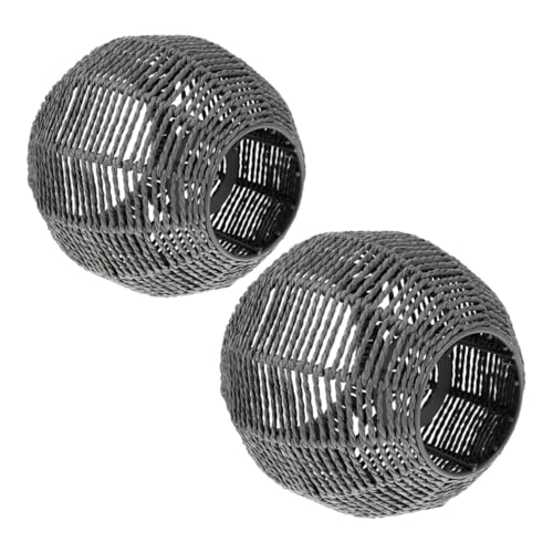 IMIKEYA 2 Stück Boho Lampenschirm Handgewebter Jute-lampenschirm Deckenleuchte Hängeleuchte mit Laternenform für Esszimmer Gaststätte Wohnzimmer Rustikaler Vintage-stil IMIKEYA 2 Stück Boho Lampenschirm Handgewebter Jute-lampenschirm Deckenleuchte Hängeleuchte mit Laternenform für Esszimmer Gaststätte Wohnzimmer Rustikaler Vintage-stil von IMIKEYA