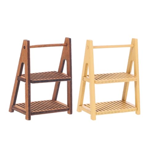IMIKEYA 2 Stück Bücherregal aus Holz für Puppenhaus Doppelschichtige Aufbewahrungseinheit für Miniaturmöbel Dekoration und Funktionalität für Kreative Projekte IMIKEYA 2 Stück Bücherregal aus Holz für Puppenhaus Doppelschichtige Aufbewahrungseinheit für Miniaturmöbel Dekoration und Funktionalität für Kreative Projekte von IMIKEYA