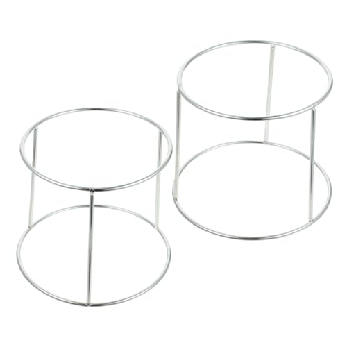 IMIKEYA 2 Stück Doppelstöckiger Servierständer für Meeresfrüchte und Pizza Teiliges für Buffets und Tägliche Nutzung Tellerhalter Design für Besondere Anlässe von IMIKEYA