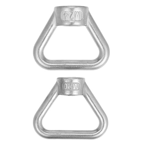 IMIKEYA 2 Stück Edelstahl-Gewinde-Dreieck-Hebeösenmutterring, Hebering-Ösenmutter-Befestigungselemente für schwere Lasten, Boote, Industriezubehör IMIKEYA 2 Stück Edelstahl-Gewinde-Dreieck-Hebeösenmutterring, Hebering-Ösenmutter-Befestigungselemente für schwere Lasten, Boote, Industriezubehör von IMIKEYA