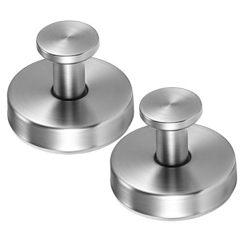 IMIKEYA 2 Stück Edelstahl Saugnapf Haken Starke Haftung Rostfrei Belastbar Vielseitig für Badezimmer Duschwand Handtuchhalter Loofah Aufhänger Minimalistisches Design ohne Bohren Robust von IMIKEYA