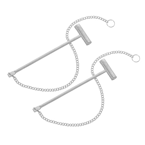 IMIKEYA 2 Stück Feuerknopf Schlagmaschine Feuerlöscher Unterbrecher Sicherheitshammer Notfall Testhämmer Feuerwehrwerkzeuge Glasbrecher Werkzeug Tür Nothammer Silbereisen von IMIKEYA