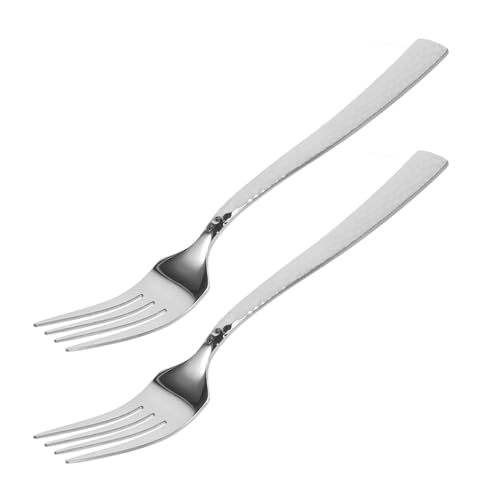 IMIKEYA 2 Stück Gabeln mit Gehämmerter Oberfläche Robuste Tafelgabeln für Vorspeisen und Desserts Design mit Langem Griff IMIKEYA 2 Stück Gabeln mit Gehämmerter Oberfläche Robuste Tafelgabeln für Vorspeisen und Desserts Design mit Langem Griff von IMIKEYA