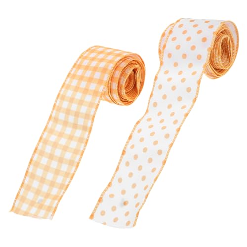 IMIKEYA 2stücke Gelbes Geschenkband Für Bastelprojekte Frühlingshafte Dekoration Für Hochzeiten Und Ostern Yards Vielseitig Einsetzbar von IMIKEYA