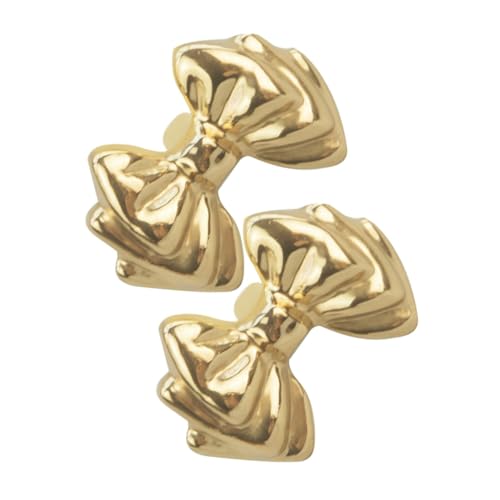 IMIKEYA 2 Stück Goldene Bogen aus Messing Vintage Schubladenziehgriff für Kommoden und Schränke Dekorative Möbelknöpfe für Kinderzimmer und Wohnräume von IMIKEYA