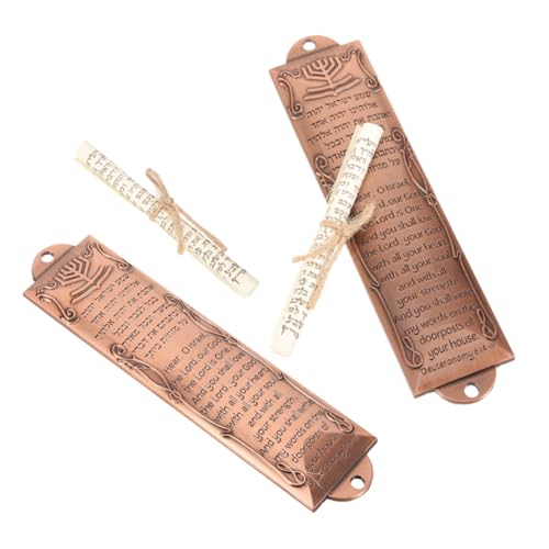 IMIKEYA 2stücke Mezuzah Für Türdekoration Jüdische Schriftrolle Für Haussegen Und Fenster Elegantes Religiöses Für Familie Und Freunde IMIKEYA 2stücke Mezuzah Für Türdekoration Jüdische Schriftrolle Für Haussegen Und Fenster Elegantes Religiöses Für Familie Und Freunde von IMIKEYA