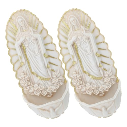 IMIKEYA 2 Stück Heiligwasser Schrift Wandhängend Heiliger Dekor für Katholische Kirche und Zuhause Ruhige Segnung zur Erstkommunion von IMIKEYA