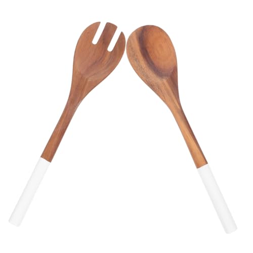 IMIKEYA 2 Stück Holz Salatbesteck Langlebige Servierlöffel und Gabel aus Robustem Holz Glatte Oberfläche Vielseitig zum Rühren Servieren und Mischen Komfortabler Griff für Küche und IMIKEYA 2 Stück Holz Salatbesteck Langlebige Servierlöffel und Gabel aus Robustem Holz Glatte Oberfläche Vielseitig zum Rühren Servieren und Mischen Komfortabler Griff für Küche und von IMIKEYA