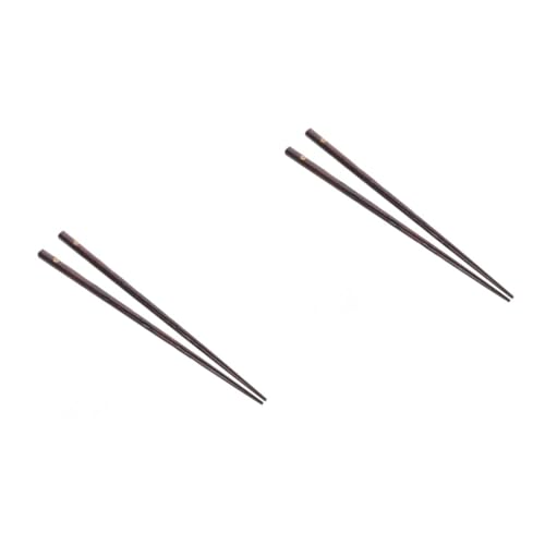IMIKEYA 2 Stück Lange Holz Essstäbchen mit Rutschfester Oberfläche Wiederverwendbare Essstäbchen für Erwachsene für Pho und Dim Sum mit Elegantem Kirschblüten von IMIKEYA