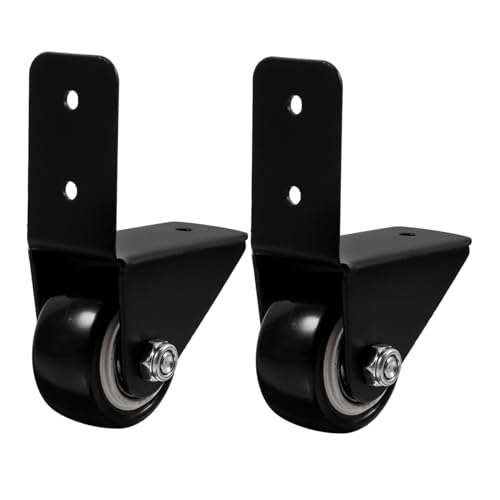 IMIKEYA 2 Stück Leise Möbelrollen Schwerlast für Möbel Schränke und Geräuschlose Lenkrollen für Teppichböden Einfache Montage Robust und Vielseitig Einsetzbar von IMIKEYA