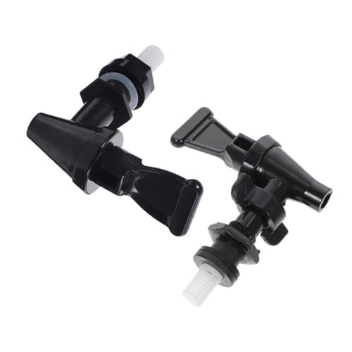IMIKEYA 2 Stück Milchtee Eimer Wasserhahn nützlicher Wasserhahn Milchteehahn Wasserspender Wasserhahn Zapfhahn für Wasserflaschen Fass Wasserhahn Rostfreier Stahl Black von IMIKEYA