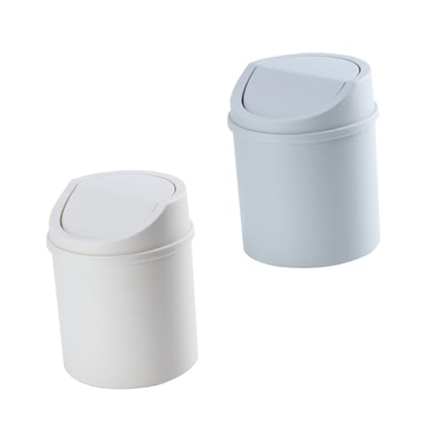 IMIKEYA 2 Stück Mini mülleimer mit Flip deckel Weiß Kompakte Tischabfalleimer für Schlafzimmer Wohnzimmer Büro Platzsparende Abfallbehälter für Schreibtisch und Schminktisch IMIKEYA 2 Stück Mini mülleimer mit Flip deckel Weiß Kompakte Tischabfalleimer für Schlafzimmer Wohnzimmer Büro Platzsparende Abfallbehälter für Schreibtisch und Schminktisch von IMIKEYA