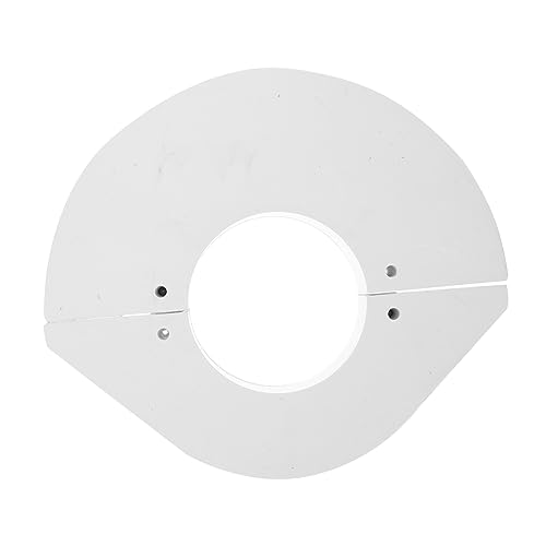 IMIKEYA 2 Stück PVC Abflussplatten mit Vorgefertigtem Loch Robuste Drainageplatten für Wasserleitungen Installieren und Langlebig von IMIKEYA