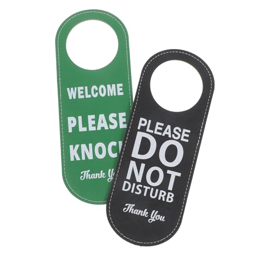 IMIKEYA 2 Stück Pu leder Türhänger Bitte Stören Schild Doppelseitig für Hotelzimmer Büros und Besprechungsräume Einfache Montage Klare Englische Beschriftung IMIKEYA 2 Stück Pu leder Türhänger Bitte Stören Schild Doppelseitig für Hotelzimmer Büros und Besprechungsräume Einfache Montage Klare Englische Beschriftung von IMIKEYA