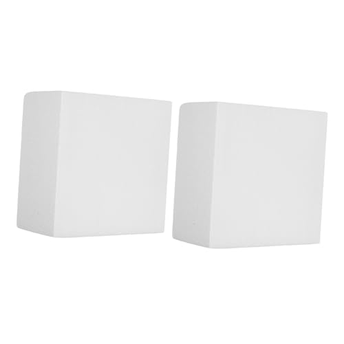 IMIKEYA 2 Stück Teiliges Cake Dummy aus Leichtem Schaumstoff Wiederverwendbare Backmodelle für Tortendekoration Übung Weiß für Fondant und Kreative Backpraxis von IMIKEYA