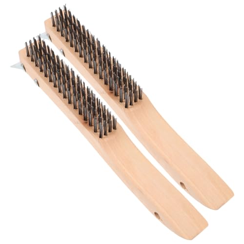 IMIKEYA 2 Stück Teiliges Edelstahl drahtbürsten Holzgriff Rostbeständige Reinigungsbürste mit Robusten Borsten Langlebig und Vielseitig für Möbel Grill und Fugenreinigung IMIKEYA 2 Stück Teiliges Edelstahl drahtbürsten Holzgriff Rostbeständige Reinigungsbürste mit Robusten Borsten Langlebig und Vielseitig für Möbel Grill und Fugenreinigung von IMIKEYA