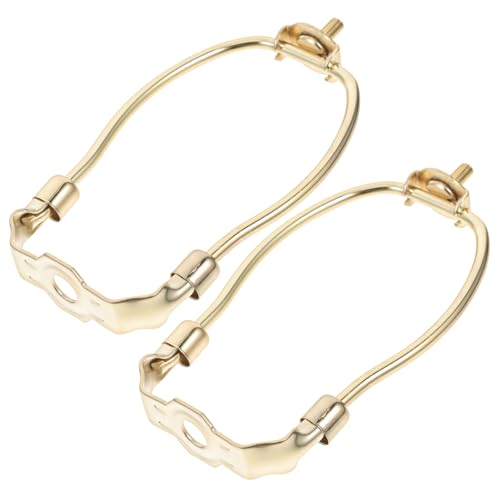 IMIKEYA 2 Stück Teiliges Lampenschirm Harfen Stabile Metallhalterung in Gold für Tisch und Stehlampen Rutschfestes DIY Lampenprojekt Zubehör Standard Lampenhalterung IMIKEYA 2 Stück Teiliges Lampenschirm Harfen Stabile Metallhalterung in Gold für Tisch und Stehlampen Rutschfestes DIY Lampenprojekt Zubehör Standard Lampenhalterung von IMIKEYA