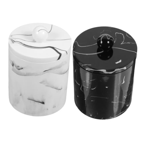 IMIKEYA 2 Stück Teiliges Marmormuster Wattepads Zahnstocher box mit Deckel Eleganter Baumwollstäbchenhalter und Aufbewahrungsbehälter für Badezimmer und Schminktisch Staubgeschützt IMIKEYA 2 Stück Teiliges Marmormuster Wattepads Zahnstocher box mit Deckel Eleganter Baumwollstäbchenhalter und Aufbewahrungsbehälter für Badezimmer und Schminktisch Staubgeschützt von IMIKEYA