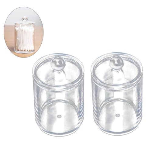 IMIKEYA 2 Stück Transparente Dose für Wattepads und Wattestäbchen mit Deckel Bruchfest Geruchlos Makeup Organizer Aufbewahrungsbox für Badezimmer Klare Kosmetikbehälter für Baumwollbälle IMIKEYA 2 Stück Transparente Dose für Wattepads und Wattestäbchen mit Deckel Bruchfest Geruchlos Makeup Organizer Aufbewahrungsbox für Badezimmer Klare Kosmetikbehälter für Baumwollbälle von IMIKEYA
