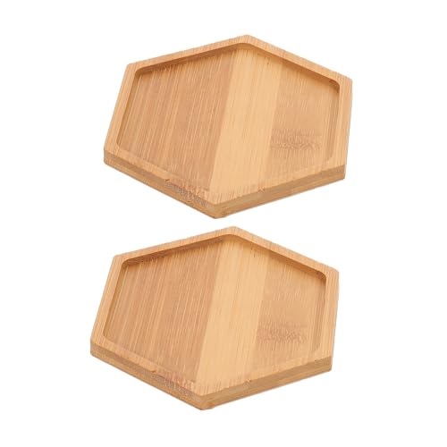 IMIKEYA 2 Stück Untersetzer Hexagon DIY Bastelset für Erwachsene Stabile Servierplatte mit Polierter Oberfläche Vielseitig als Dekorations und Abstellfläche von IMIKEYA
