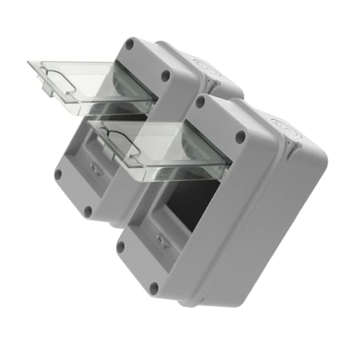 IMIKEYA 2 Stück Verteilerbox mit Fenster Wetterfeste Stromverteilungsschutzbox für und Außenanwendungen Einfache Installation und Überwachung Sicherungen IMIKEYA 2 Stück Verteilerbox mit Fenster Wetterfeste Stromverteilungsschutzbox für und Außenanwendungen Einfache Installation und Überwachung Sicherungen von IMIKEYA