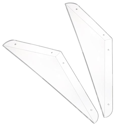 IMIKEYA 2 Stück Wandmontiertes Floating Shelf Multifunktionale Aufbewahrung für Schlafzimmer Badezimmer und Büro Transparentes Platzsparendes Regal von IMIKEYA