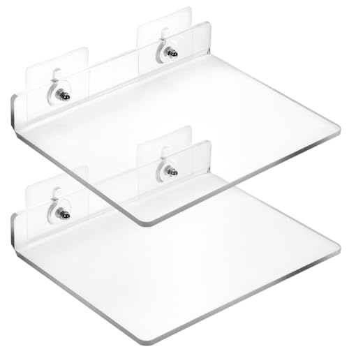 IMIKEYA 2 Stück Wandregal aus Acryl Badezimmer Organizer ohne Bohren Förmig Vielseitig Einsetzbar für Küche Wohnzimmer und IMIKEYA 2 Stück Wandregal aus Acryl Badezimmer Organizer ohne Bohren Förmig Vielseitig Einsetzbar für Küche Wohnzimmer und von IMIKEYA