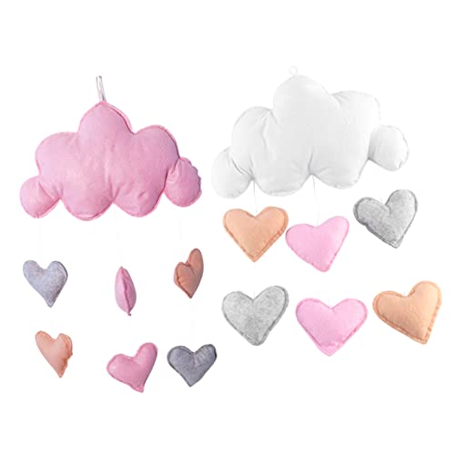 IMIKEYA 2 Stück Wolken Regentropfen Hängedekoration für Kinderzimmer Farbenfrohes Wanddekor Filz für Party und Raumgestaltung IMIKEYA 2 Stück Wolken Regentropfen Hängedekoration für Kinderzimmer Farbenfrohes Wanddekor Filz für Party und Raumgestaltung von IMIKEYA