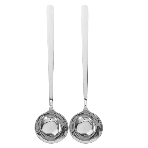 IMIKEYA 2 Suppenlöffel, Schöpfkelle aus Edelstahl, Servierlöffel mit rundem Boden zum Kochen, Rühren und Servieren von Soßensuppen und Nudeln im heißen Topf IMIKEYA 2 Suppenlöffel, Schöpfkelle aus Edelstahl, Servierlöffel mit rundem Boden zum Kochen, Rühren und Servieren von Soßensuppen und Nudeln im heißen Topf von IMIKEYA