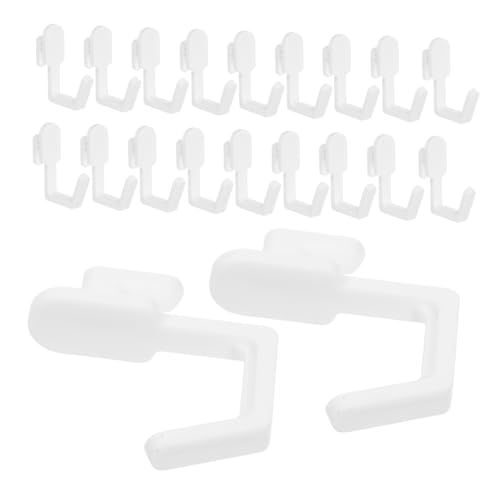 IMIKEYA 20 Stück Teiliges Pegboard Haken Weiß Robuste Stecktafel Aufhänger für Wand und Rasterpaneel Einfache Montage ohne Bohren Vielseitig für Büro Küche Schlafzimmer und Werkstatt zur von IMIKEYA