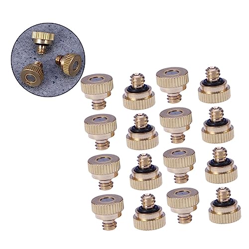 IMIKEYA 25Stücke Messing Sprühdüse Hochwertige Nebeldüse für Effiziente Bewässerung und Kühlung im Freien für Garten Terrasse und Nebelsysteme von IMIKEYA