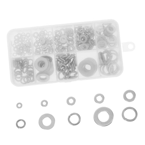IMIKEYA 260 Stück Teiliges Edelstahl Unterlegscheiben Federscheiben Sortiment Rostbeständigem Finish Inklusive Aufbewahrungsbox Geeignet für Elektronik Maschinenbau und Modellbau IMIKEYA 260 Stück Teiliges Edelstahl Unterlegscheiben Federscheiben Sortiment Rostbeständigem Finish Inklusive Aufbewahrungsbox Geeignet für Elektronik Maschinenbau und Modellbau von IMIKEYA