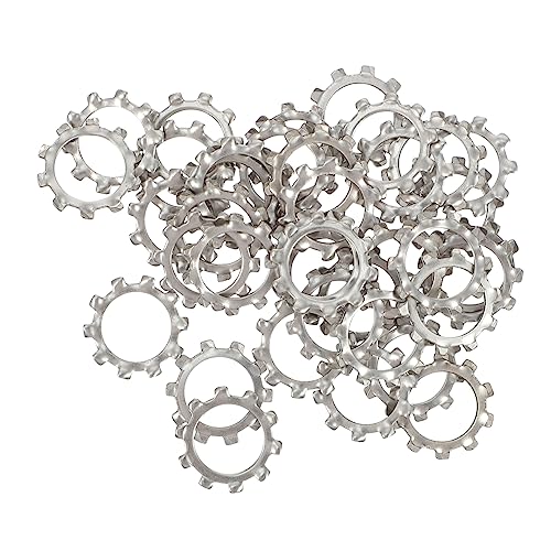 IMIKEYA 280 Stück Teiliges Set Außengewinde Schnellverschluss Waschmaschinen Sperrdichtungen Serrated Star Lock Washers zur Verhinderung von Lockerung für Einfache Montage von IMIKEYA