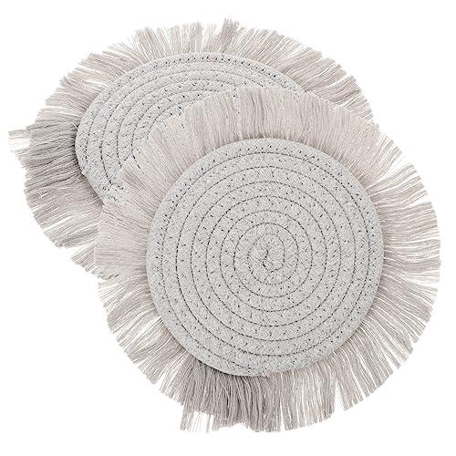 IMIKEYA Muster Leinen Tuch Tisch Matte Tischset Set Schreibtisch Isolierung Schüssel Matte von IMIKEYA