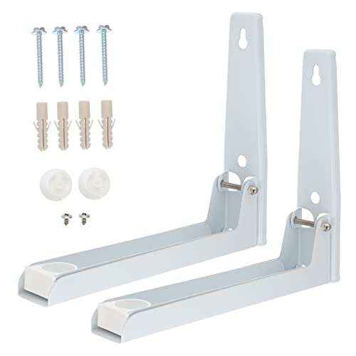 IMIKEYA 2Stücke Kompaktes Mikrowellenregal Ausziehbar Wandmontierbar Faltbares Küchenschrank Organizer mit Einfachem Einbau und Platzsparendem Design von IMIKEYA