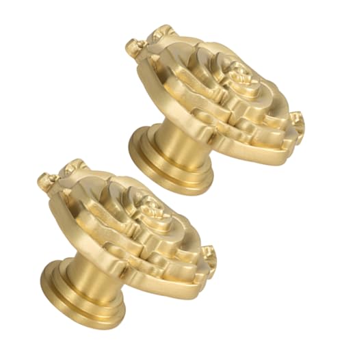 IMIKEYA 2Stücke Messing Schrankgriffe im Roségold Design Blütenmuster für Möbel und Küchenschränke Einfache Installation und Langlebiges Material IMIKEYA 2Stücke Messing Schrankgriffe im Roségold Design Blütenmuster für Möbel und Küchenschränke Einfache Installation und Langlebiges Material von IMIKEYA