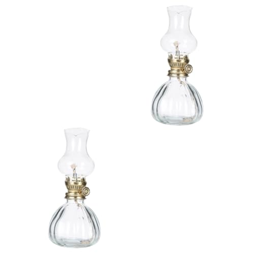 IMIKEYA 2pcs Petroleumlampe Im Freien Hardware Tragbar Tiki Klassiker Maschine Inhaber Blinken Sturmlaterne Laternen Wiederaufladbar Wieder Auffüllbar Bergmannslampe Dimmer Alt Glas IMIKEYA 2pcs Petroleumlampe Im Freien Hardware Tragbar Tiki Klassiker Maschine Inhaber Blinken Sturmlaterne Laternen Wiederaufladbar Wieder Auffüllbar Bergmannslampe Dimmer Alt Glas von IMIKEYA