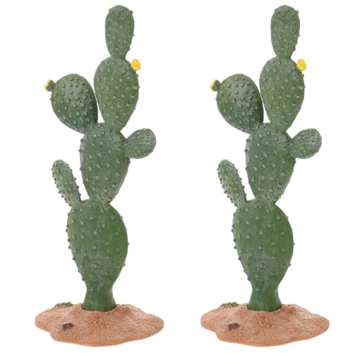 IMIKEYA 2st Künstlicher Kaktus Maßstabsgetreues Modell Kaktus Grünes Kaktusmodell Architekturmodell Kaktus Requisiten Für Aquarienlandschaften Mini-Kaktus Pflanze Sandkasten Harz von IMIKEYA